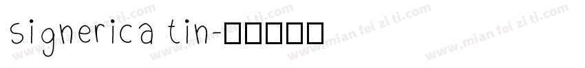 signerica tin字体转换